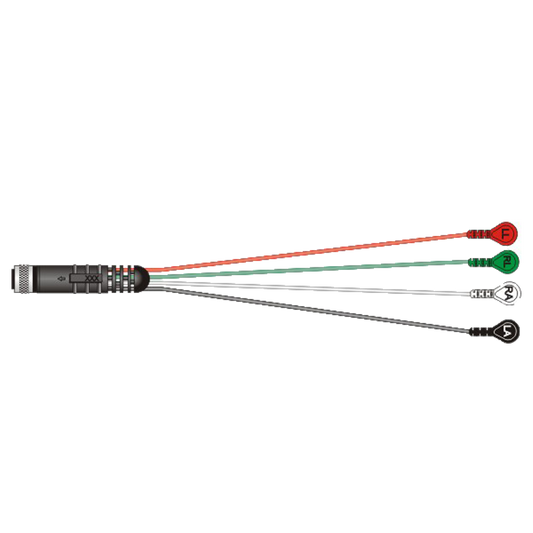 4 LEAD Telemetry cable w/ snap terminations