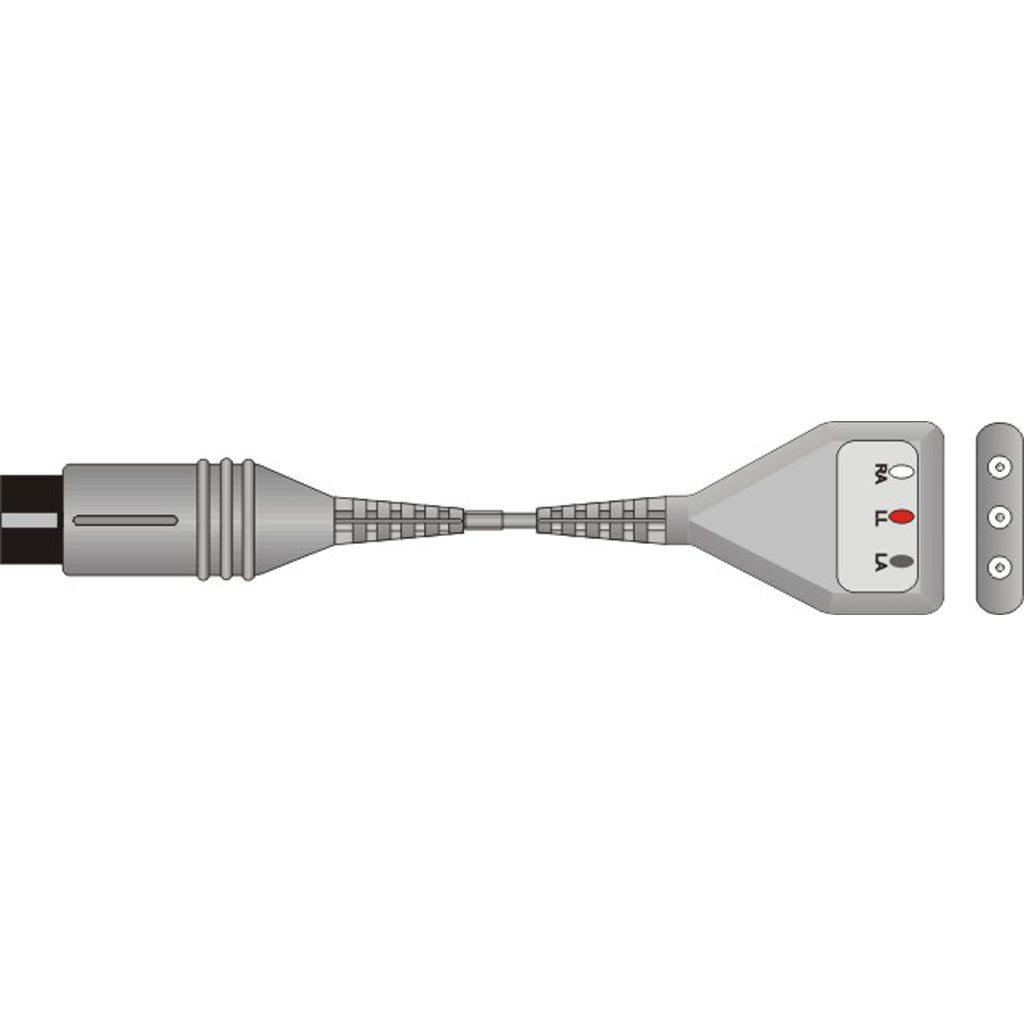 3 lead din patient cable